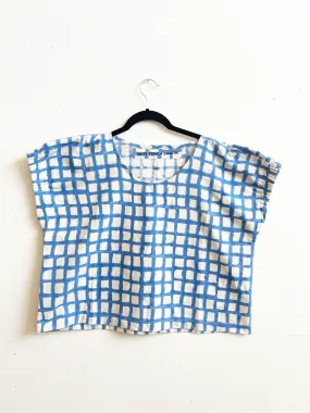 Zélia Top Blue Grid (XS-XXL)