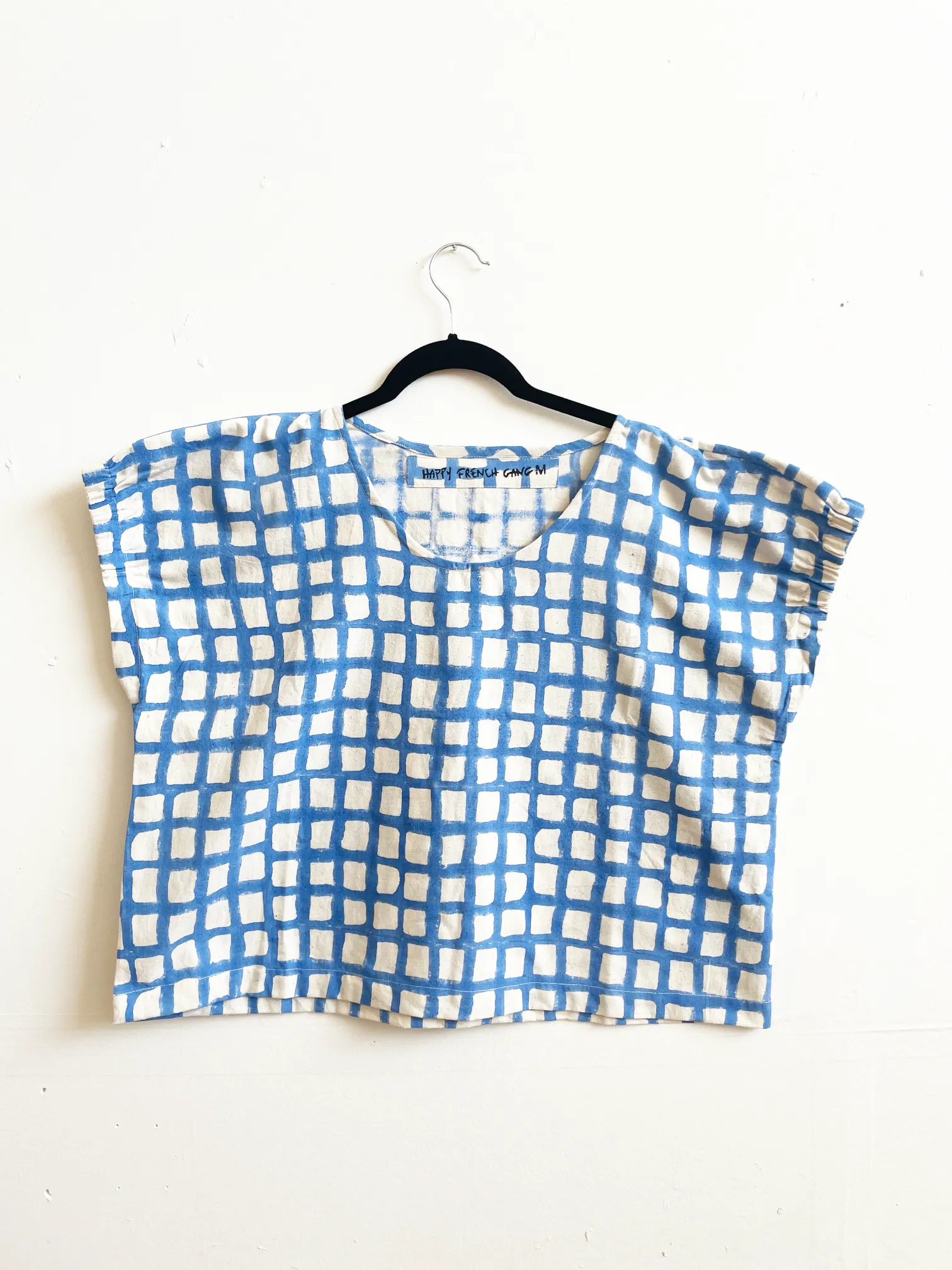 Zélia Top Blue Grid (XS-XXL)