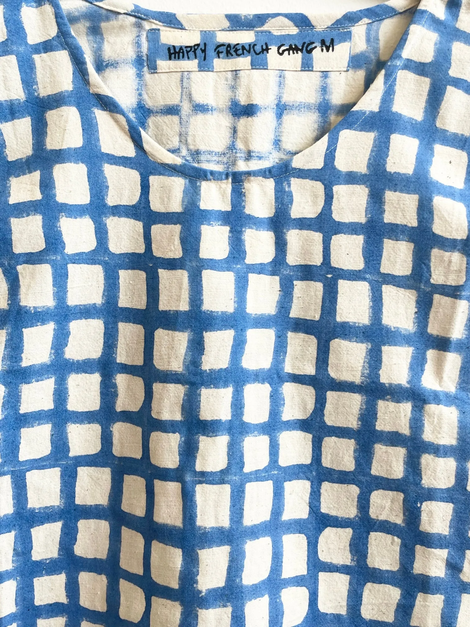Zélia Top Blue Grid (XS-XXL)