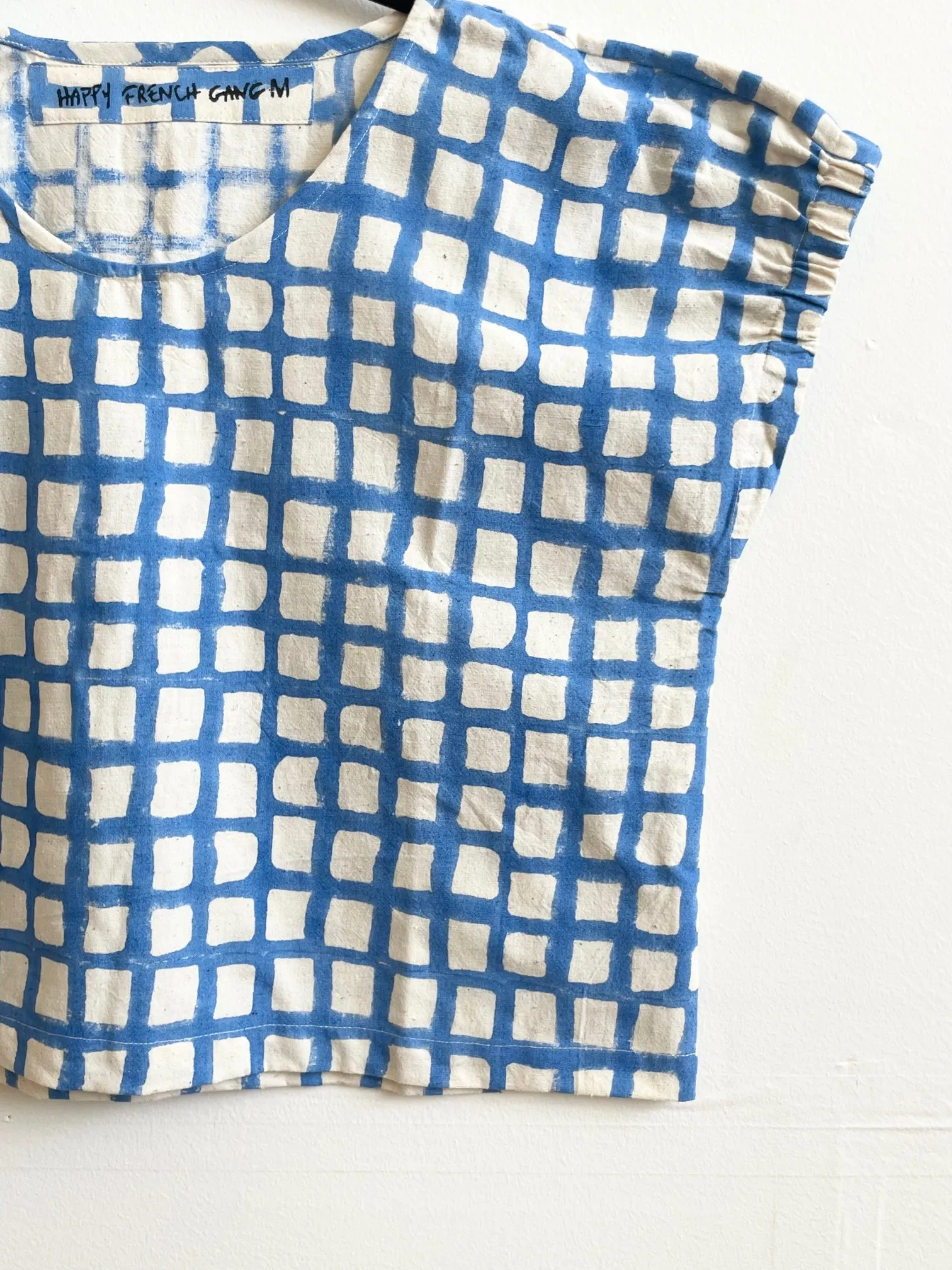 Zélia Top Blue Grid (XS-XXL)