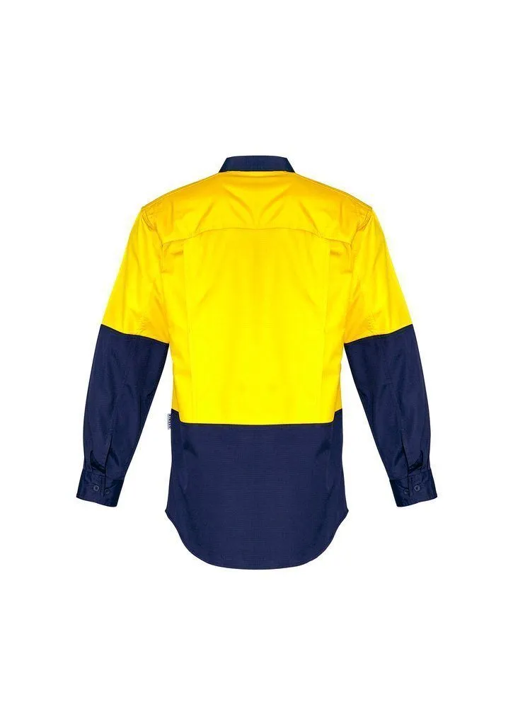 ZW128 Syzmik Rugged Cooling Hi Vis Spliced Long Sleeve Shirt