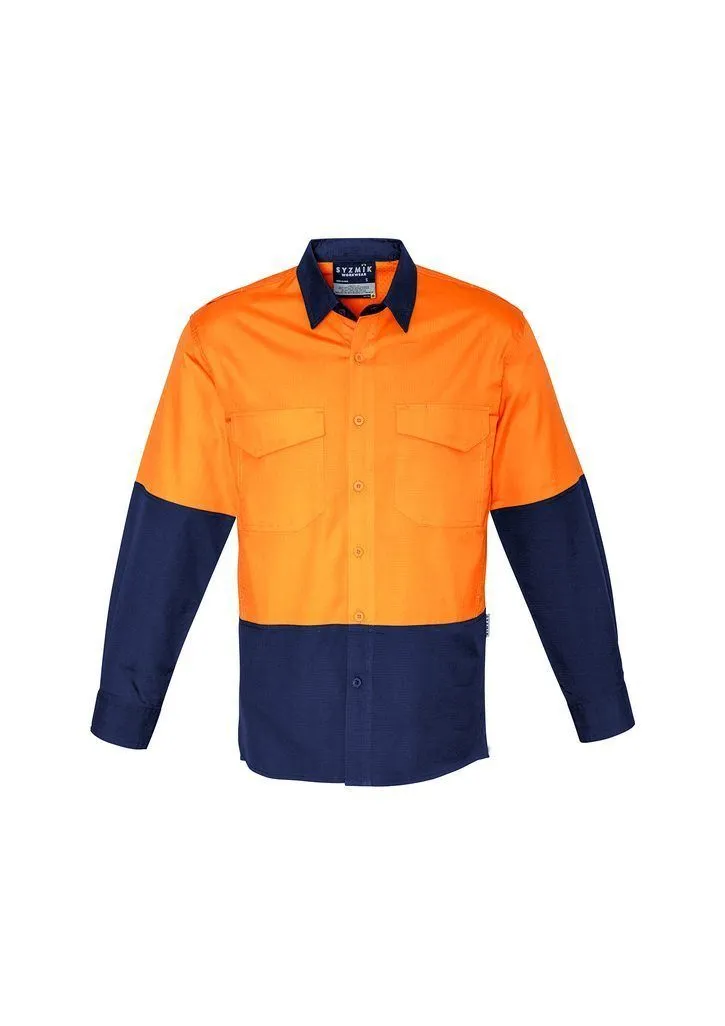ZW128 Syzmik Rugged Cooling Hi Vis Spliced Long Sleeve Shirt