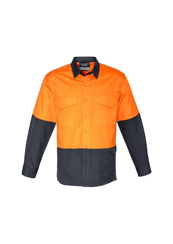 ZW128 Syzmik Rugged Cooling Hi Vis Spliced Long Sleeve Shirt
