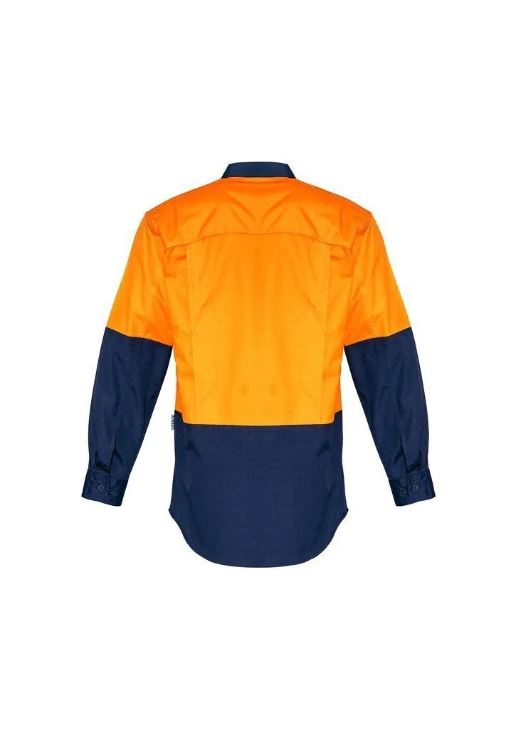 ZW128 Syzmik Rugged Cooling Hi Vis Spliced Long Sleeve Shirt