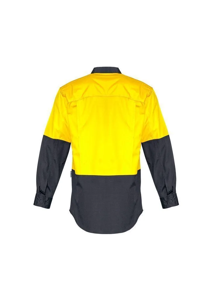 ZW128 Syzmik Rugged Cooling Hi Vis Spliced Long Sleeve Shirt