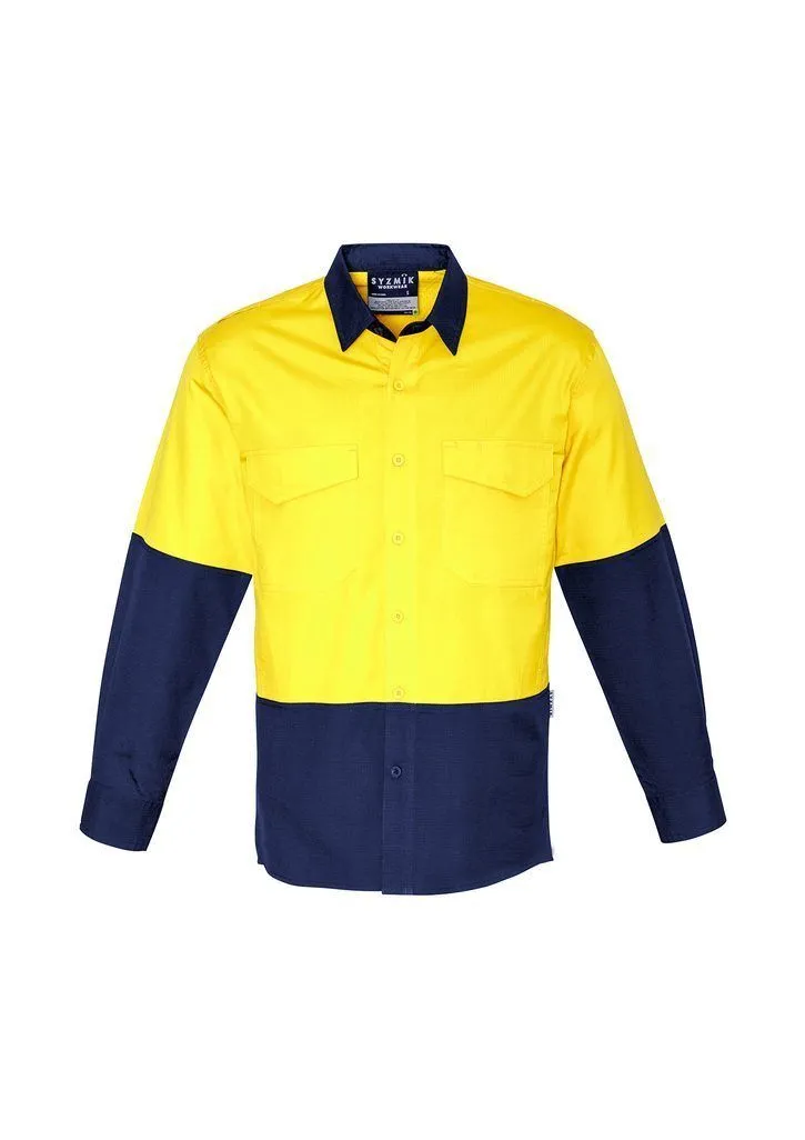 ZW128 Syzmik Rugged Cooling Hi Vis Spliced Long Sleeve Shirt